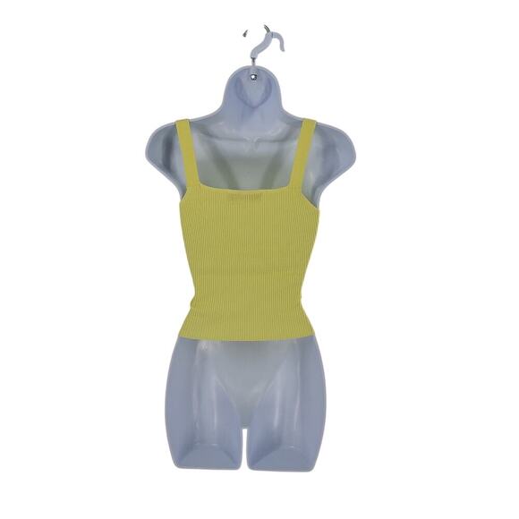 Bishop Young Sardinia Wrap Tank Butter Yellow ribbed knit - Picture 3 of 5